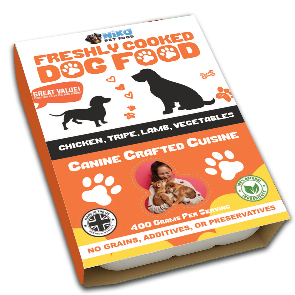 Chicken, Lamb, Tripe, Lamb Hearts, Vegetables & Vitamins 3 x 400g