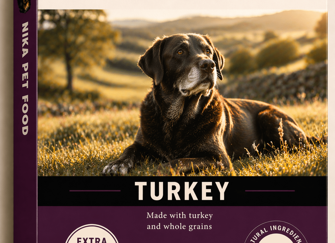 Turkey and Whole Grains dog food by Nika Pet Food