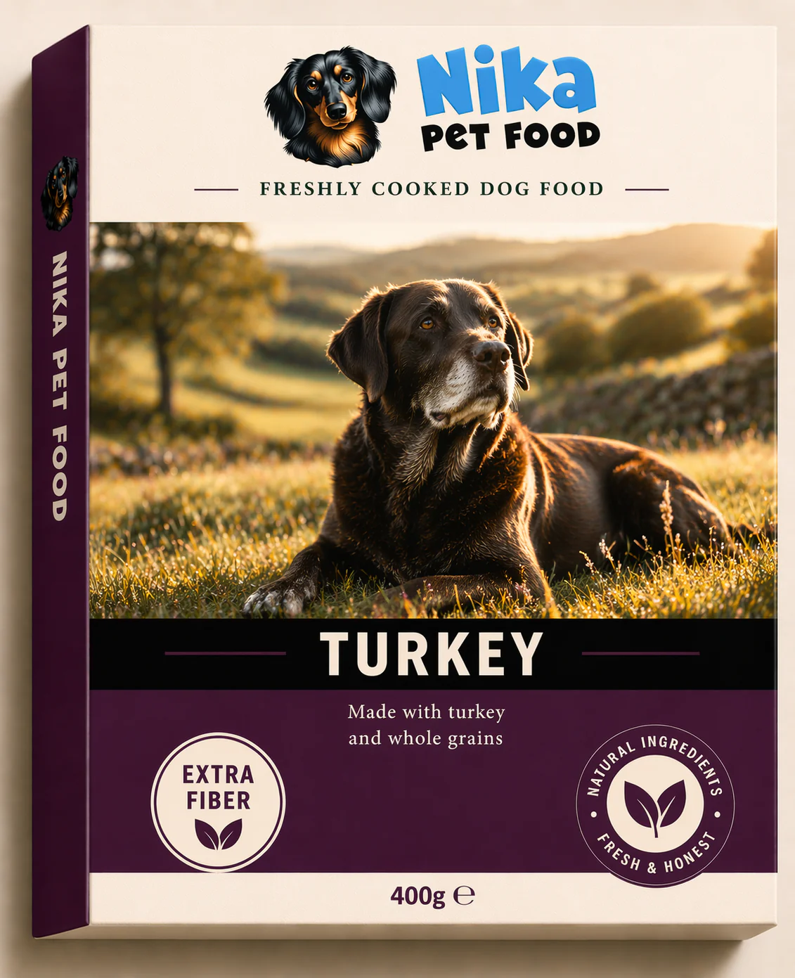 Turkey and whole grains dog food by Nika Pet Food