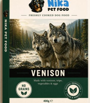 Nika Pet Food Venison freshly cooked dog food